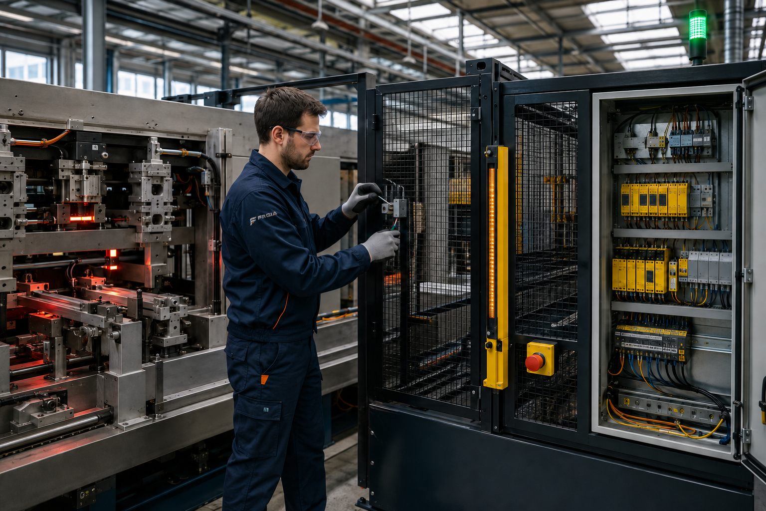 Transformation d’une zone dangereuse en machine protégée par des fonctions de sécurité intégrées