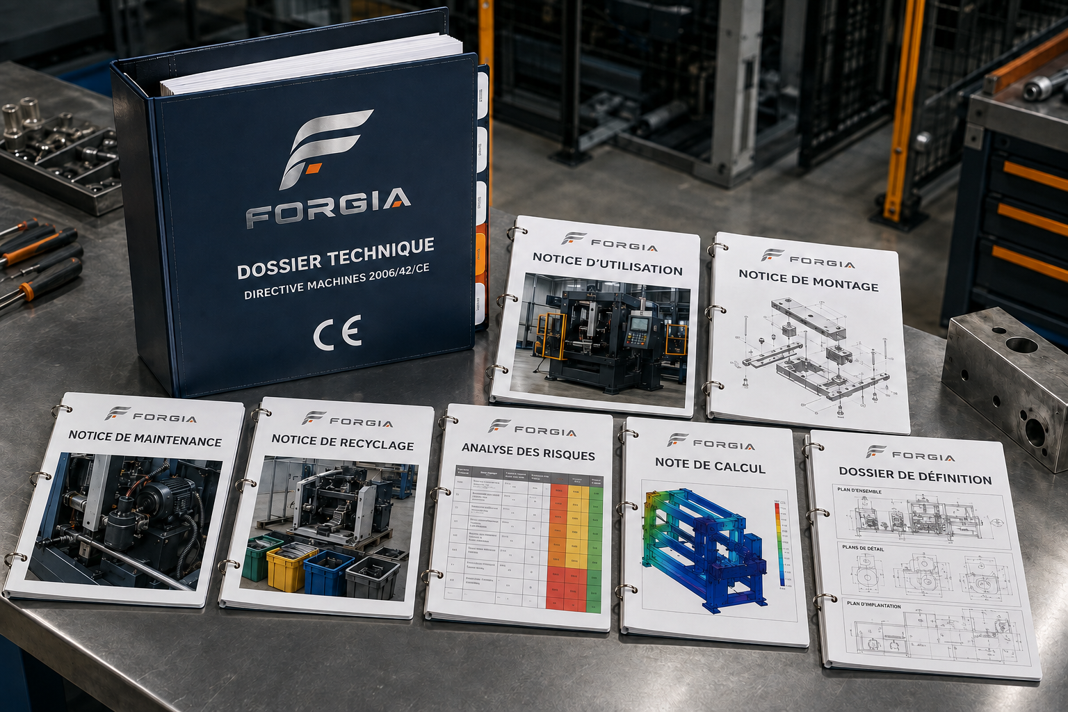 Dossier technique de conformité CE d’une machine