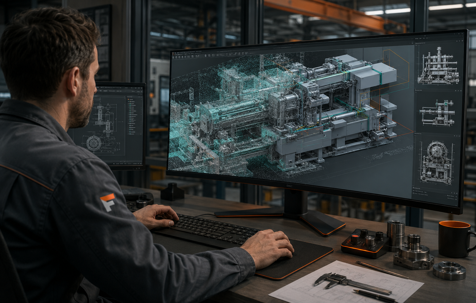 Reconstruction scan-to-CAD d’une installation industrielle